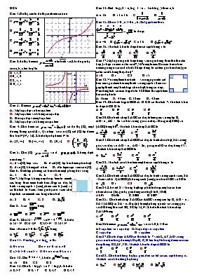 Đề ôn tập học kì 1 Toán 12